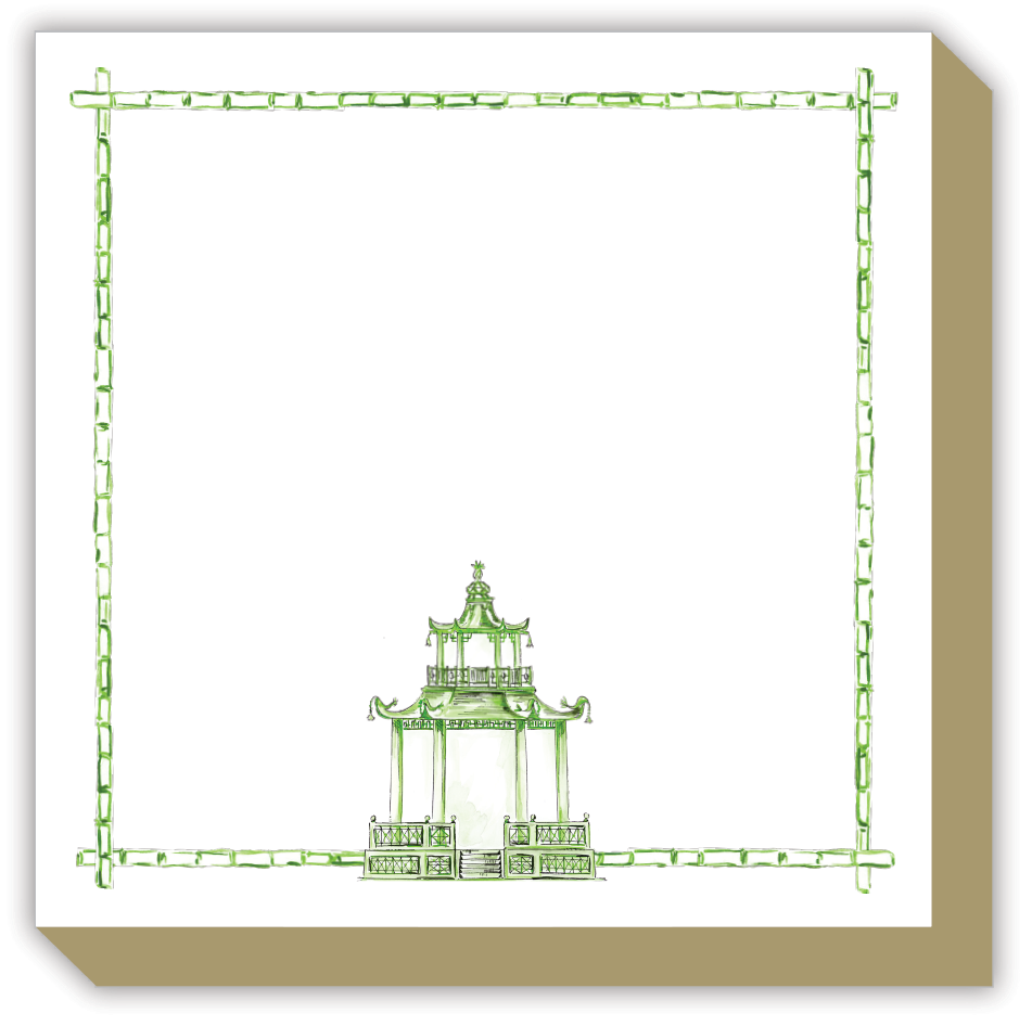 GREEN PAGODA NOTEPAD