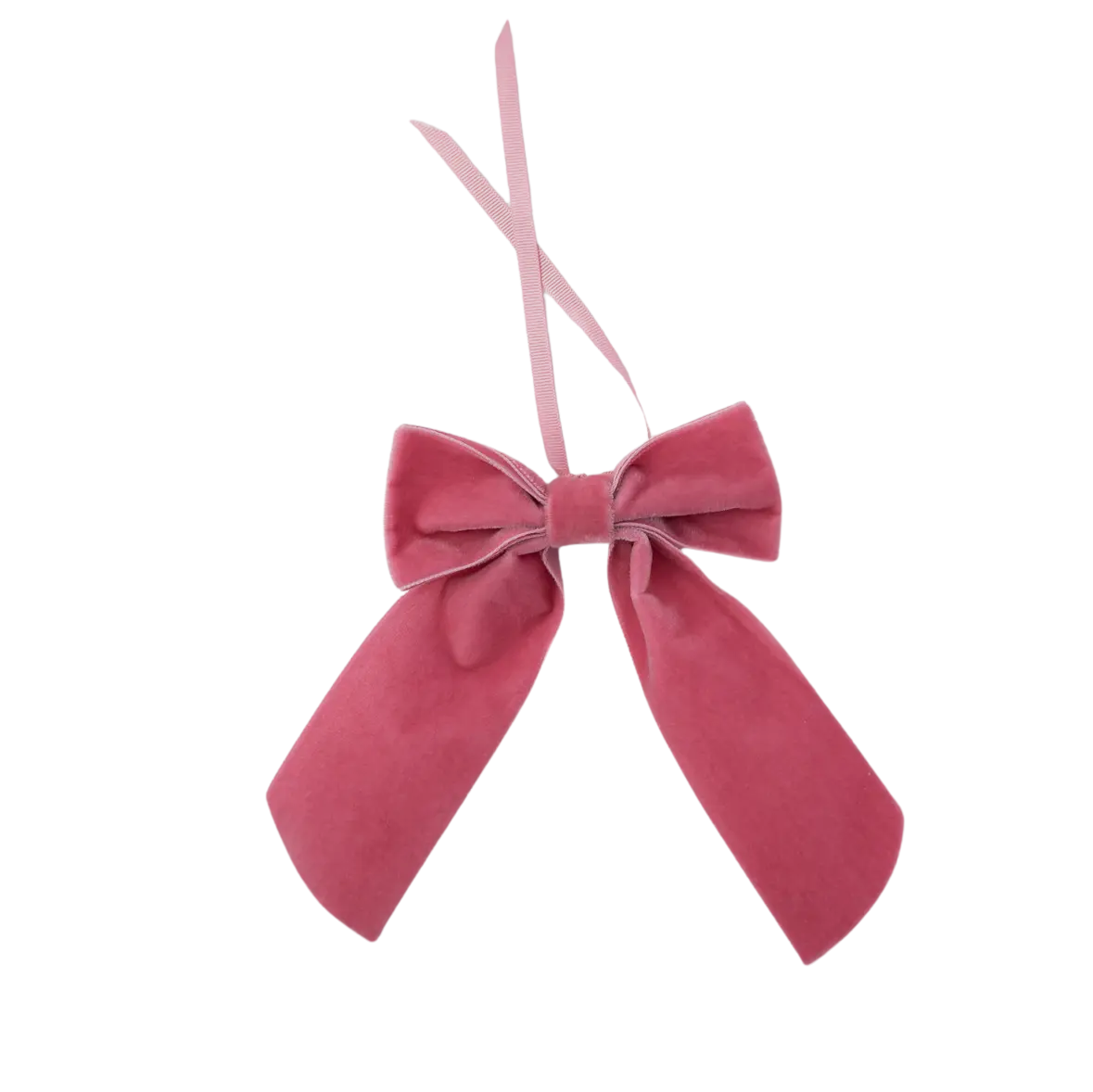 VELVET NAPKIN BOWS, ROSE (SET OF 4)