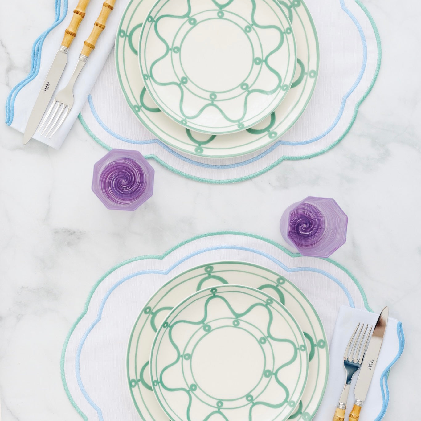 SERENITY GREEN DESSERT PLATE
