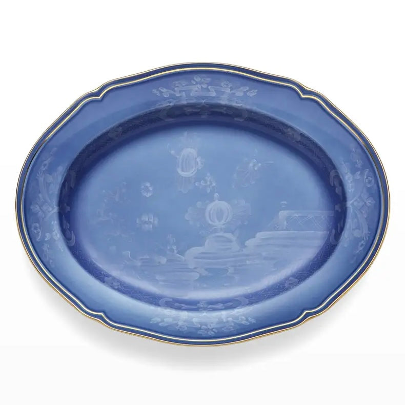 ORIENTE ITALIANO OVAL PLATTER, PERVINCA