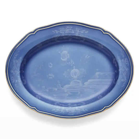 ORIENTE ITALIANO OVAL PLATTER, PERVINCA