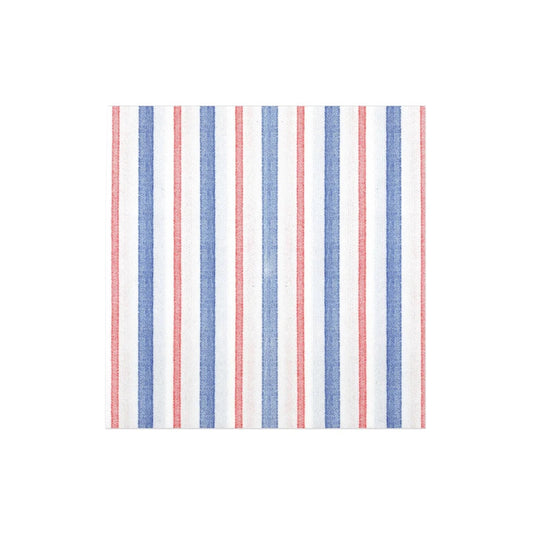 PAPERSOFT AMERICANA STRIPE DINNER NAPKINS