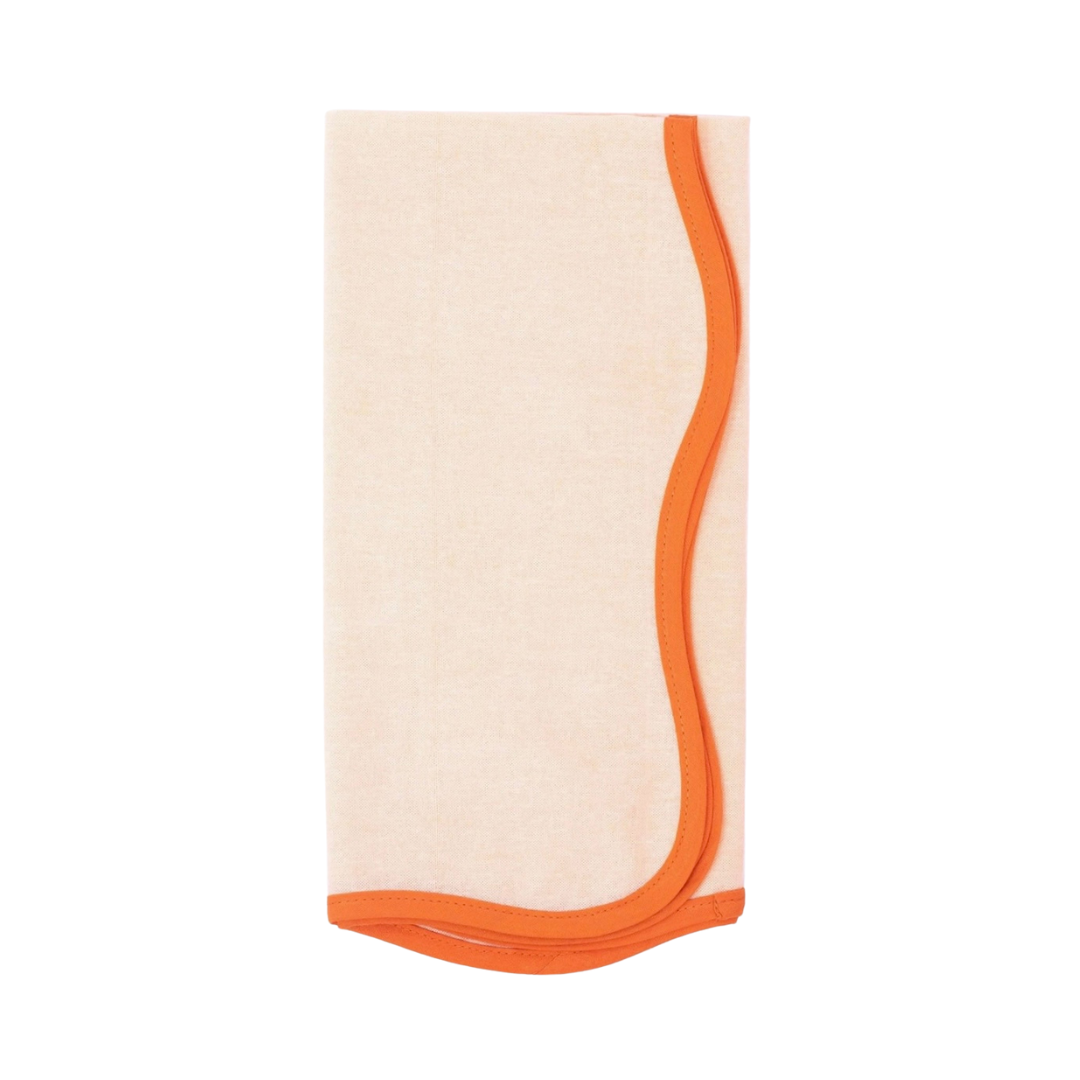 SHERBERT SCALLOPED LINEN SQUARE (SET OF 4)