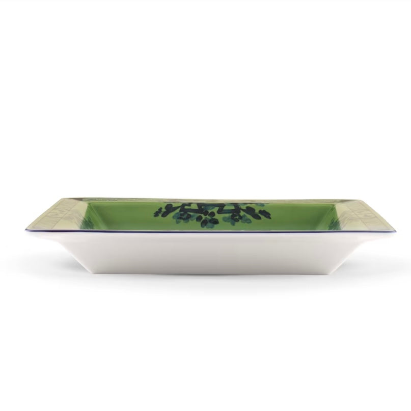 ORIENTE ITALIANO LARGE SQUARE CHANGE TRAY, MALACHITE