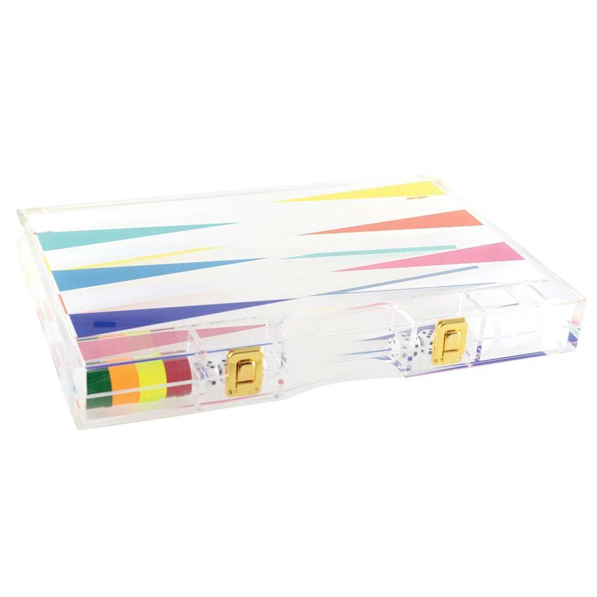 LUCITE BACKGAMMON SET