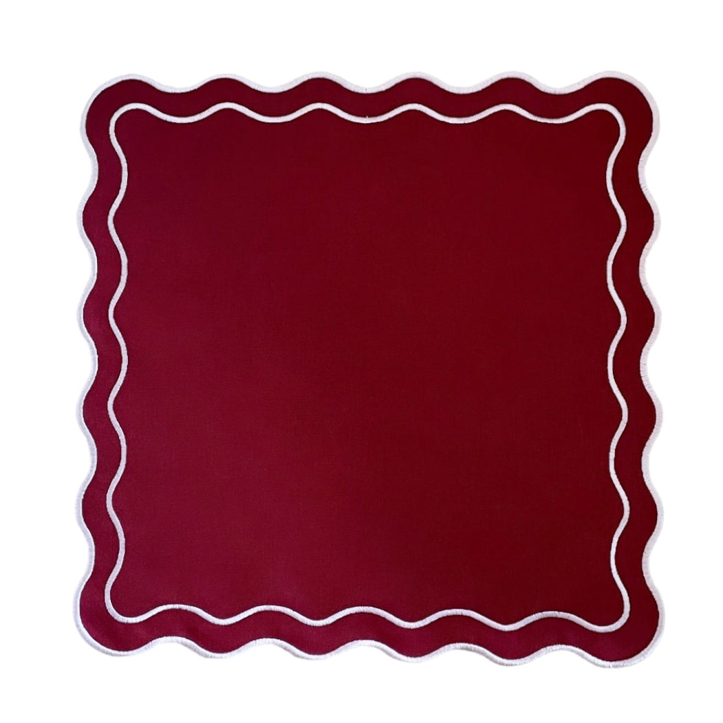 COLETTE NAPKINS, MALAGA WINE (SET OF 4)