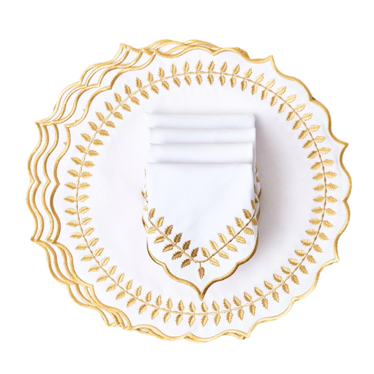 FERN PLACEMATS, WHITE (SET OF 4)