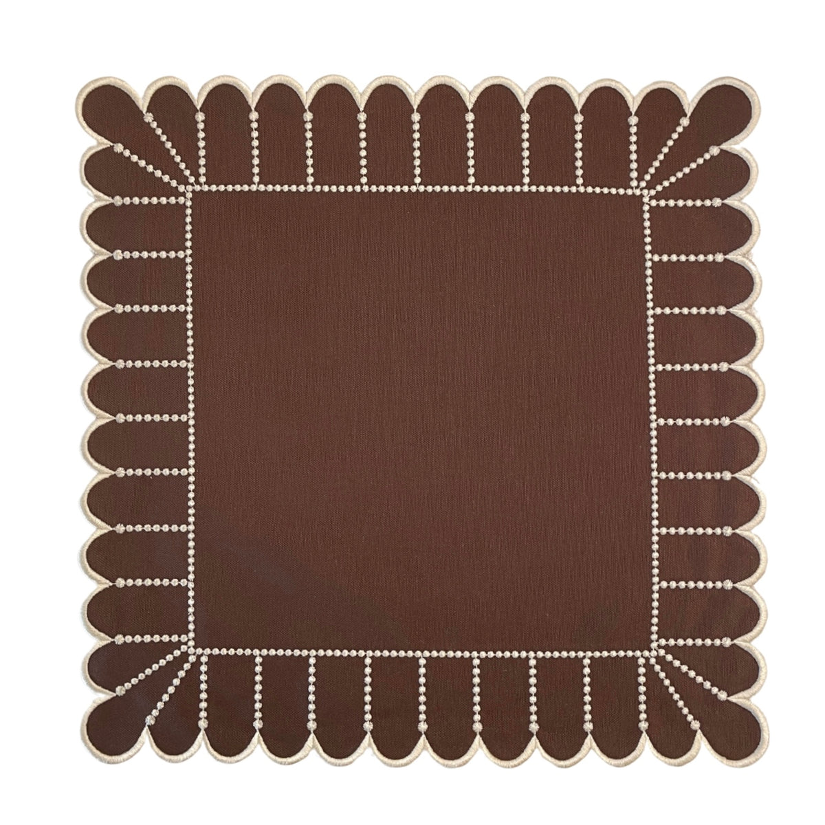 ELIZA NAPKINS, BROWN & MOCHA (SET OF 4)