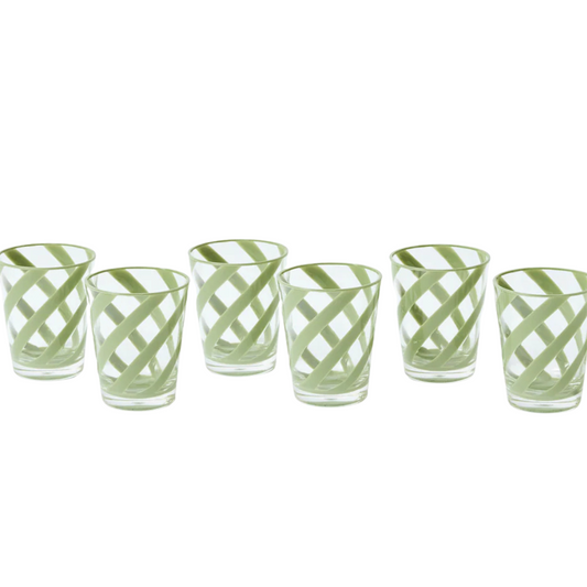 GREEN SWIRL OUTDOOR GLASSES
