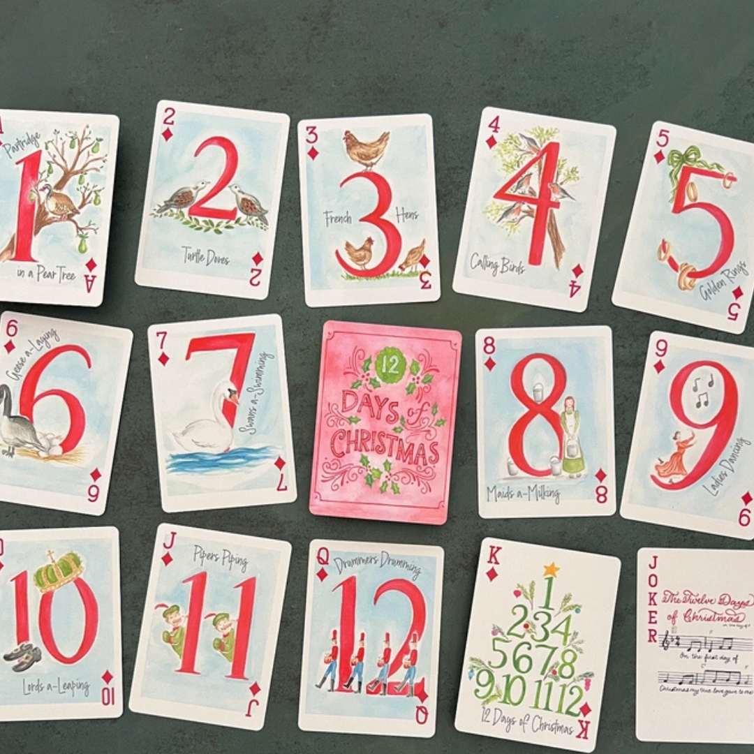 12 DAYS OF CHRISTMAS PLAYING CARDS
