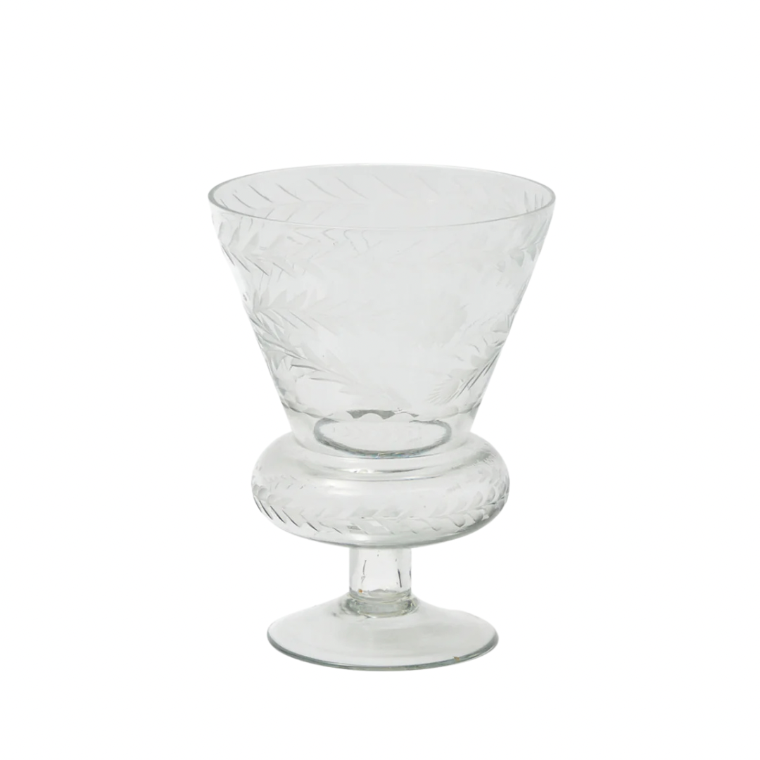 ENGRAVED PEDESTAL VASE