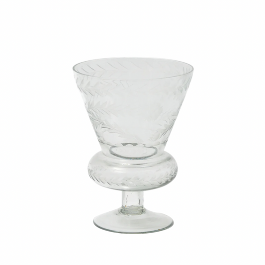 ENGRAVED PEDESTAL VASE