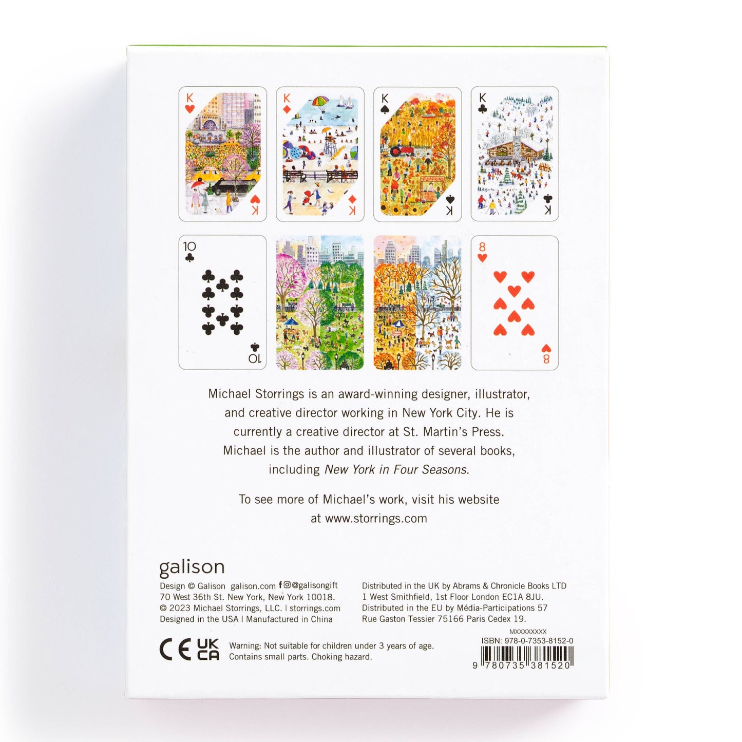 MICHAEL STORRINGS FOUR SEASONS PLAYING CARD SET