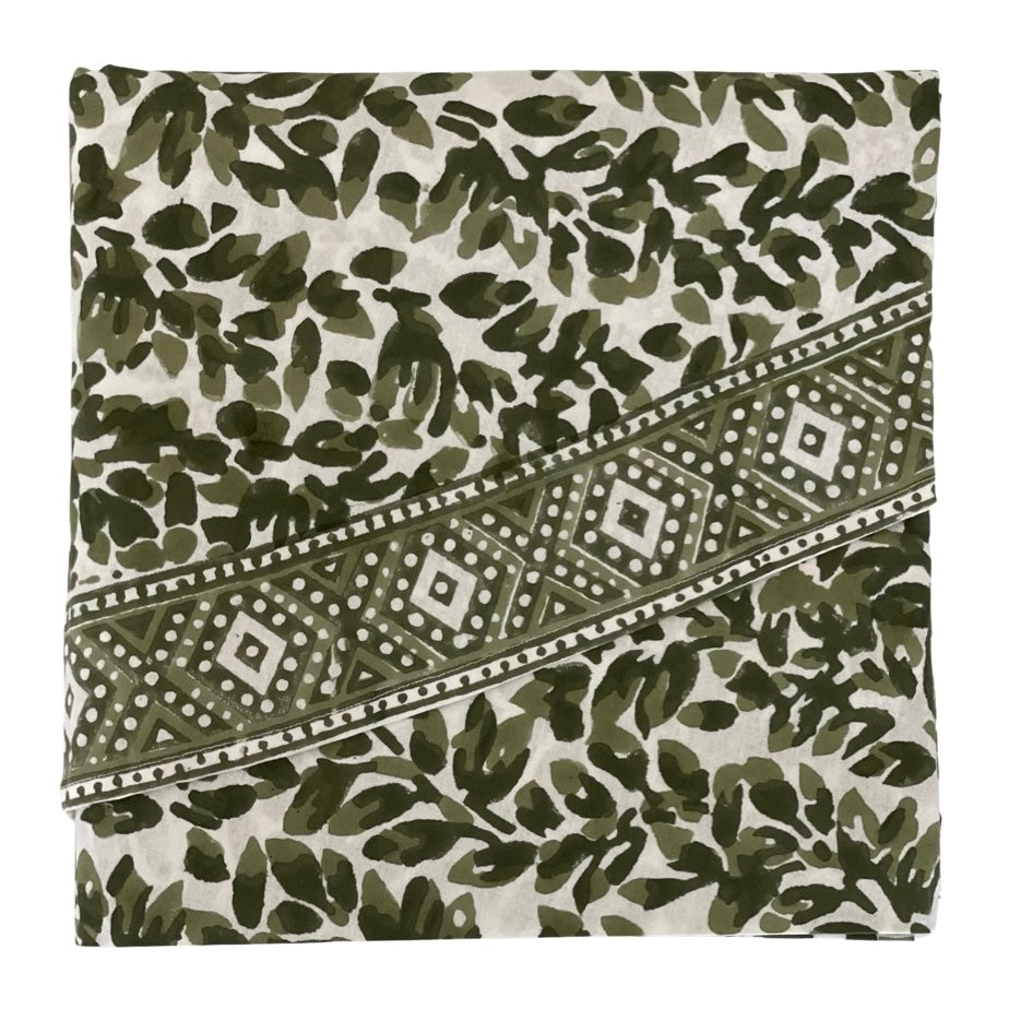OLIVIA TABLECLOTH, GREEN