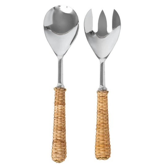 SALAD SET, BASKETWEAVE