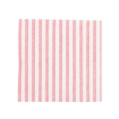 STRIPE COCKTAIL NAPKINS, RED