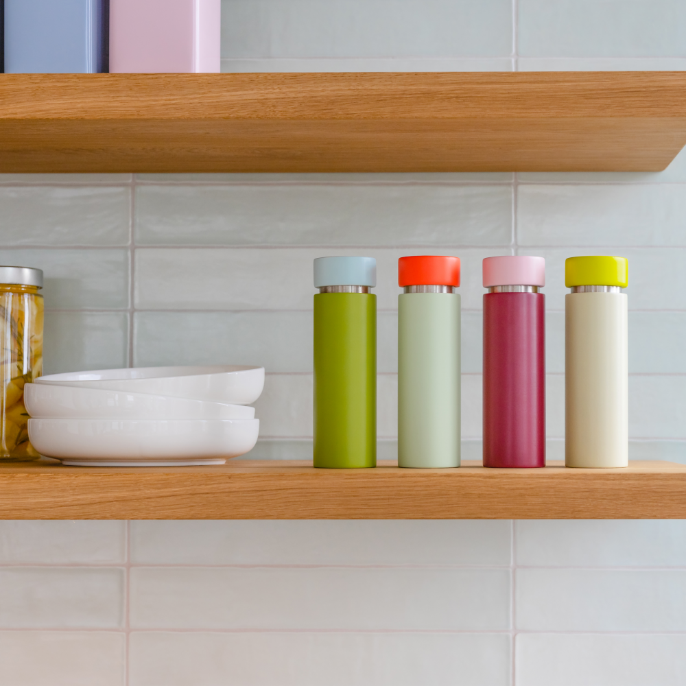 COLORBLOCK SPICE MILL, GREEN & BLUE