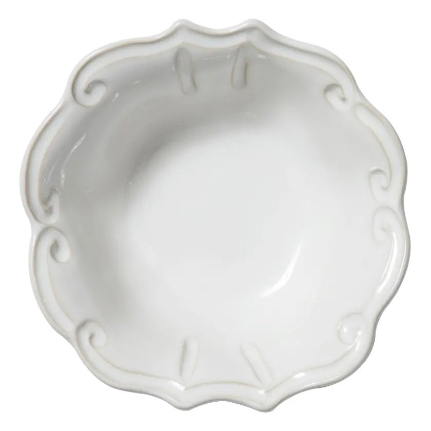 INCANTO STONE BAROQUE CEREAL BOWL, WHITE