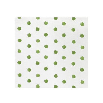 DOT COCKTAIL NAPKINS, GREEN