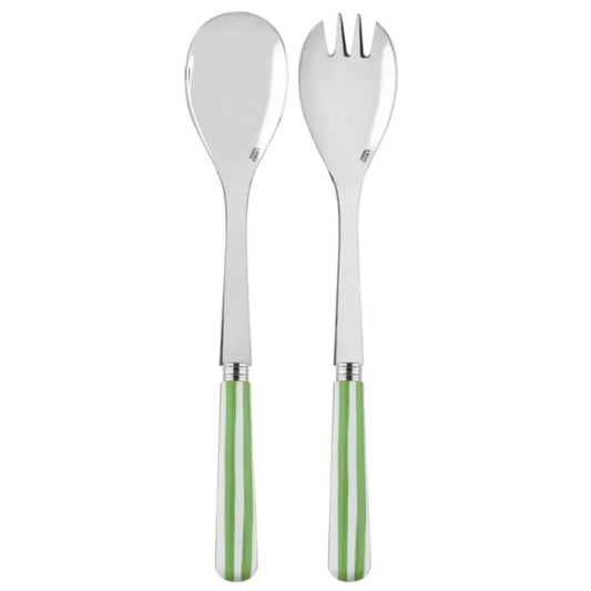 STRIPE SALAD SET, GARDEN GREEN