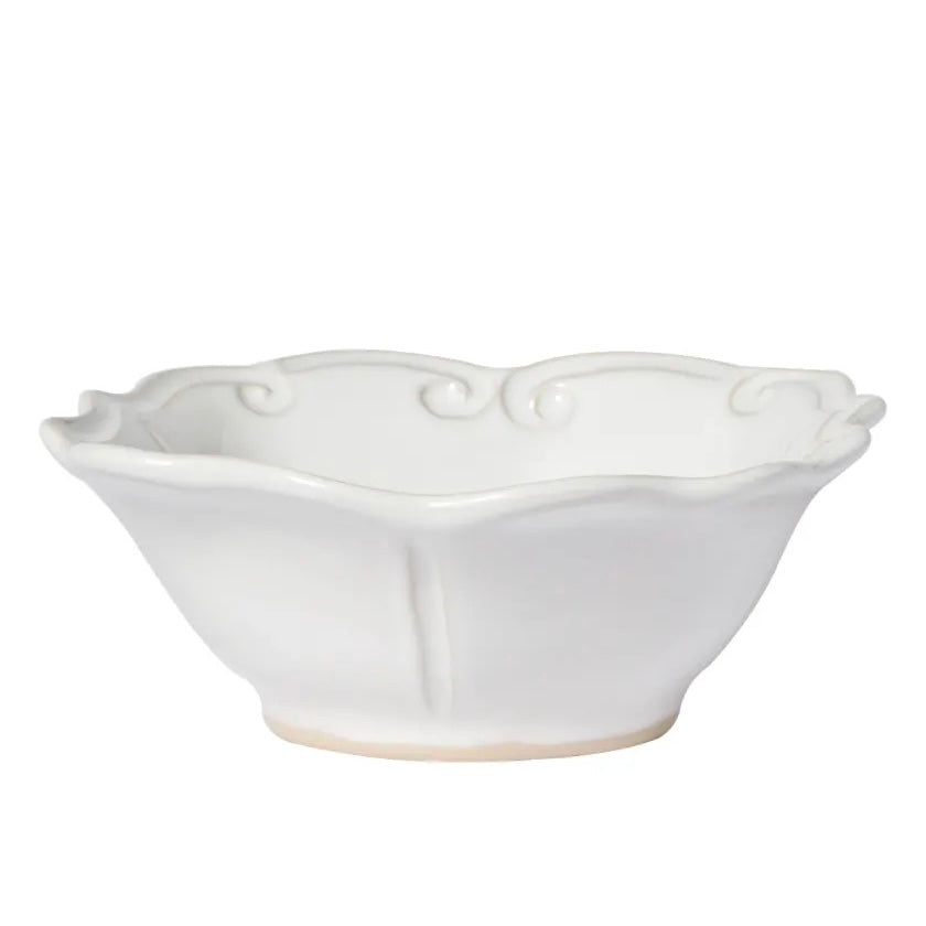 INCANTO STONE BAROQUE CEREAL BOWL, WHITE