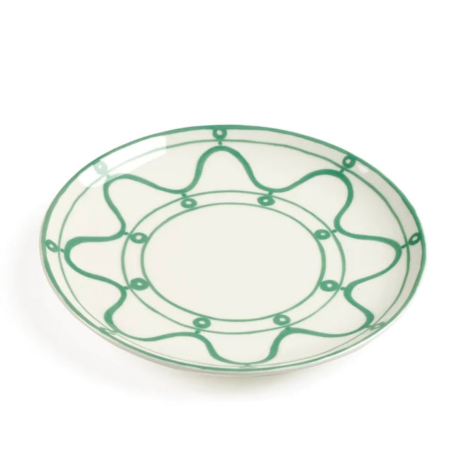 SERENITY GREEN DESSERT PLATE