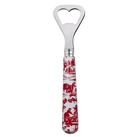 TOILE BOTTLE OPENER, RED