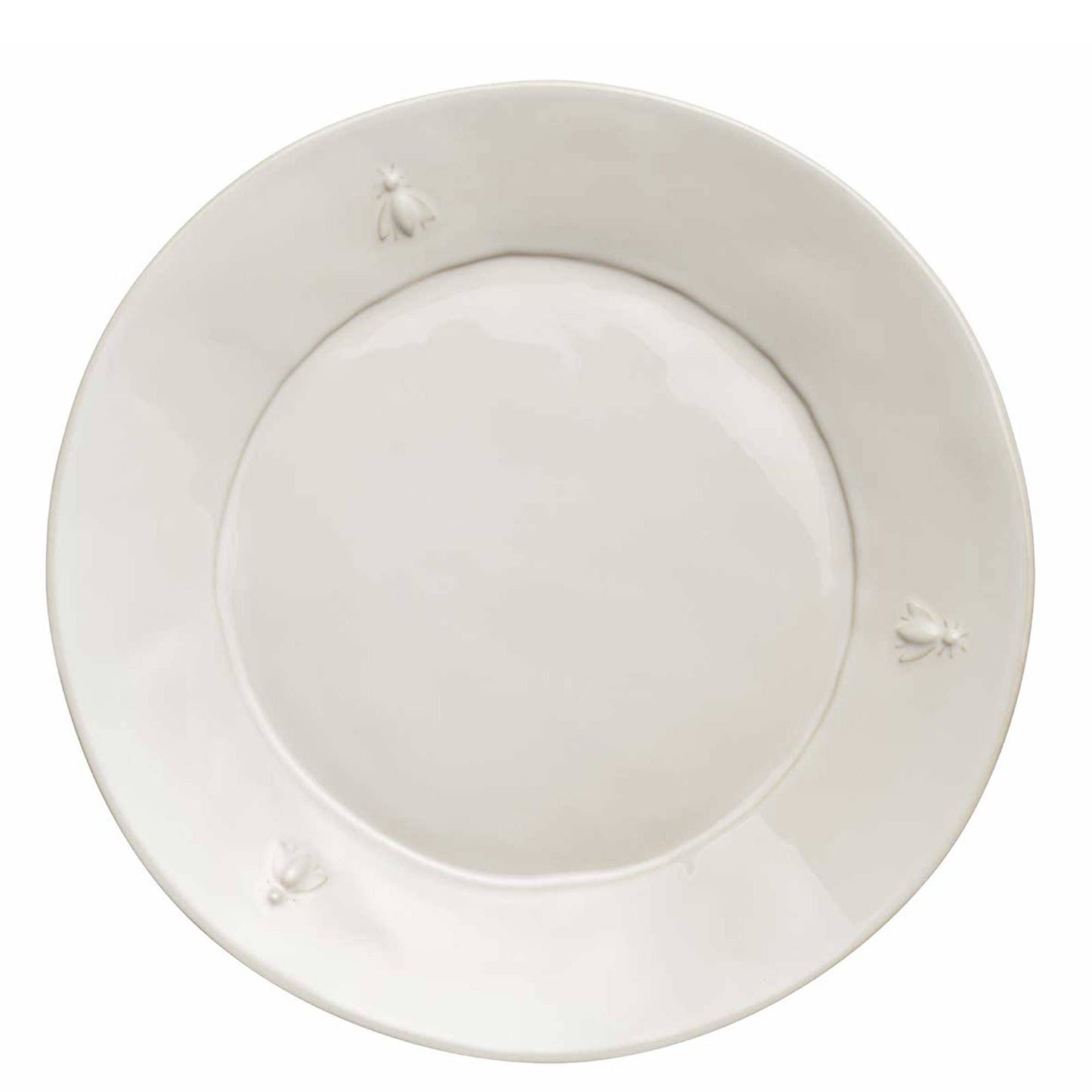BEE DINNER PLATE, WHITE