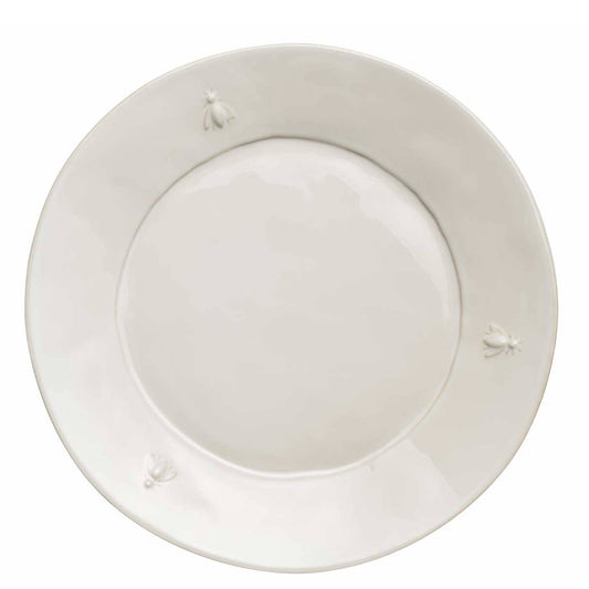 BEE DINNER PLATE, WHITE