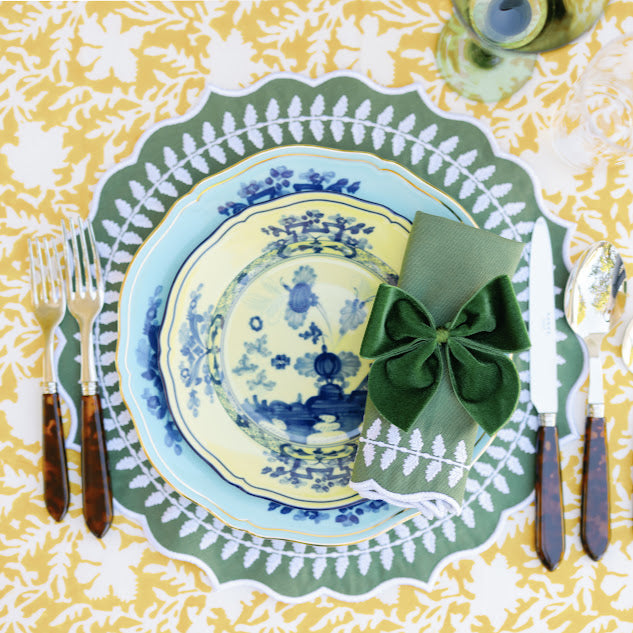 FERN NAPKINS, GREEN (SET OF 4)