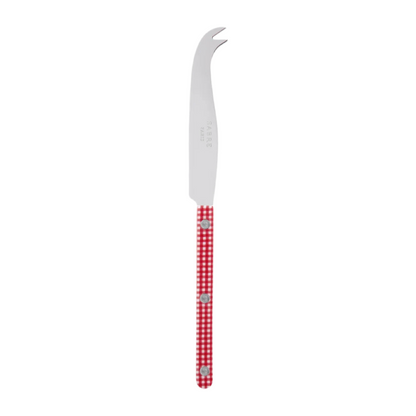 RED & WHITE GINGHAM CHEESE KNIFE