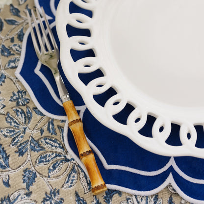 FLEUR PLACEMATS, BLUE (SET OF 4)