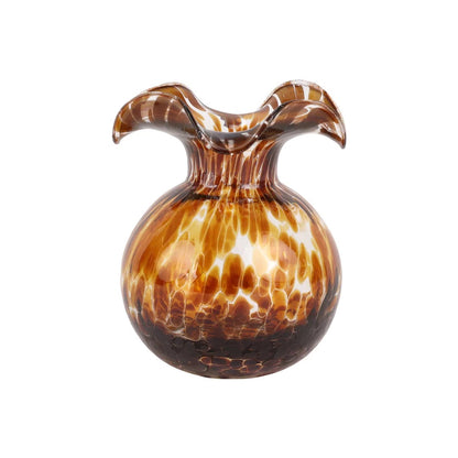 HIBISCUS GLASS BUD VASE, TORTOISESHELL