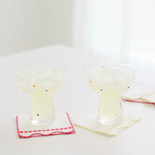 Load image into Gallery viewer, EMBROIDERED SCALLOP COCKTAIL NAPKINS, YELLOW (SET OF 6)
