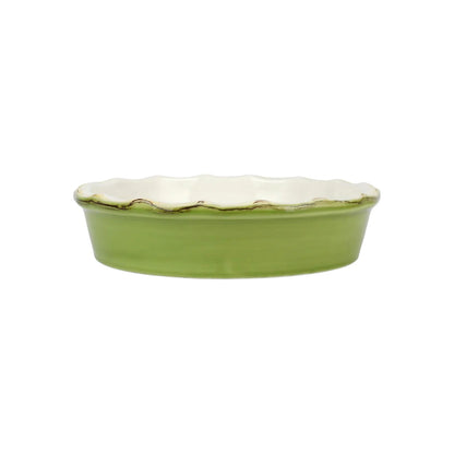 ITALIAN BAKERS PIE DISH, GREEN