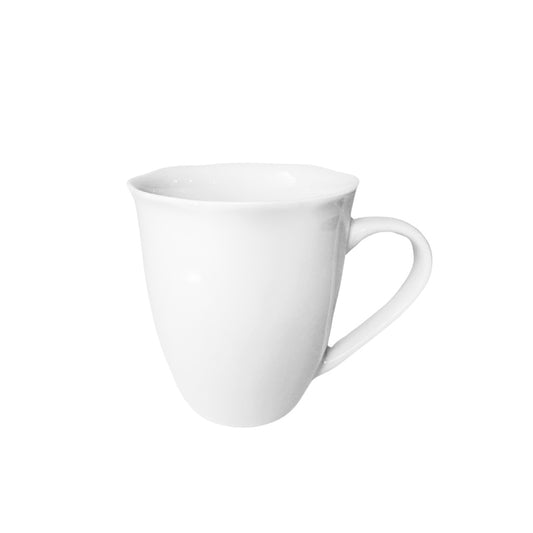 WHITE SCALLOPED MUG