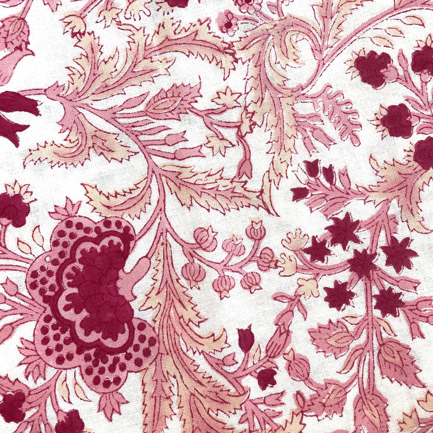 PINK FLORAL TABLECLOTH