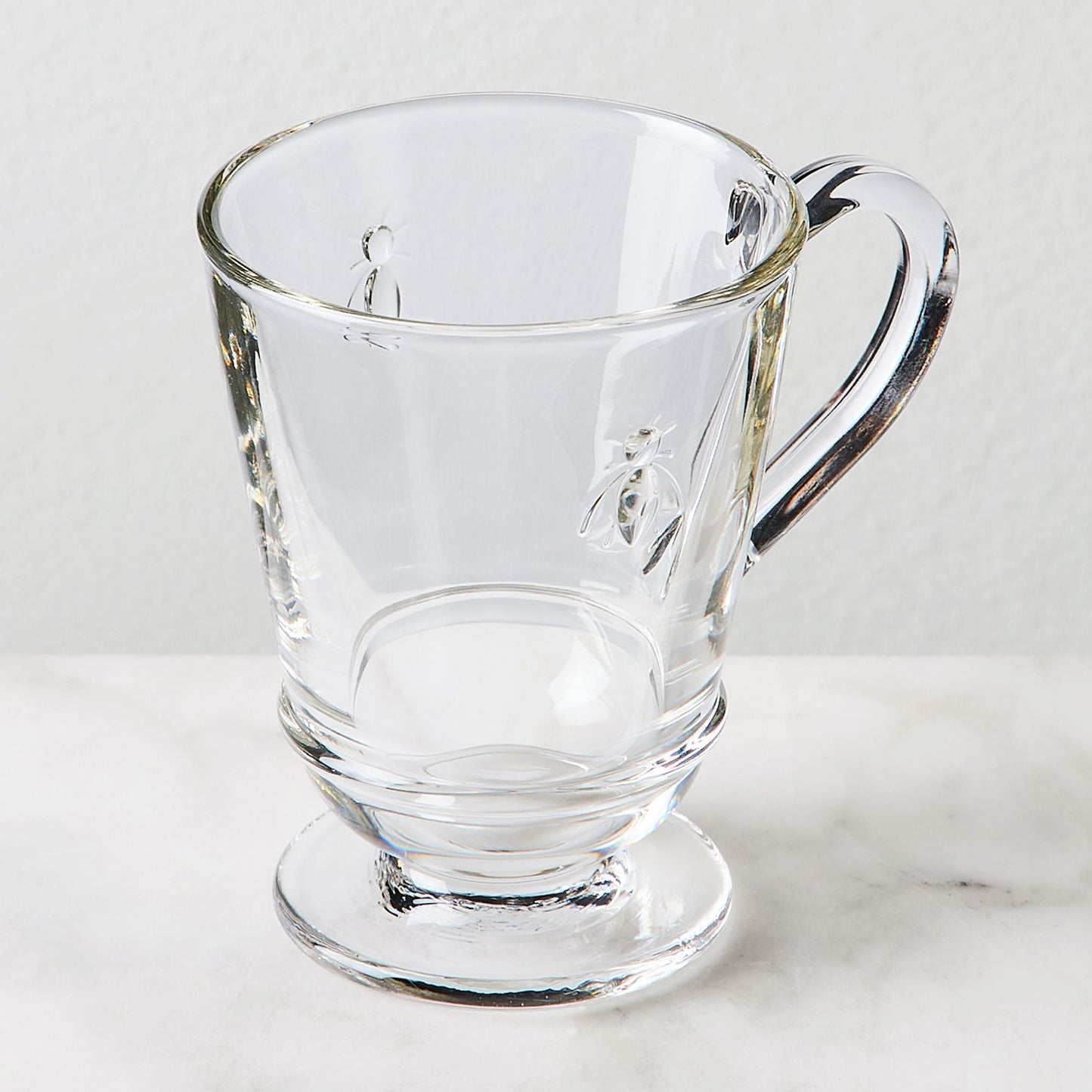 BEE MUGS, CLEAR (SET OF 6)