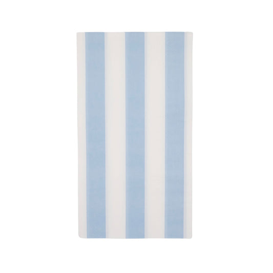 CABANA STRIPE PAPER GUEST TOWELS, LIGHT BLUE