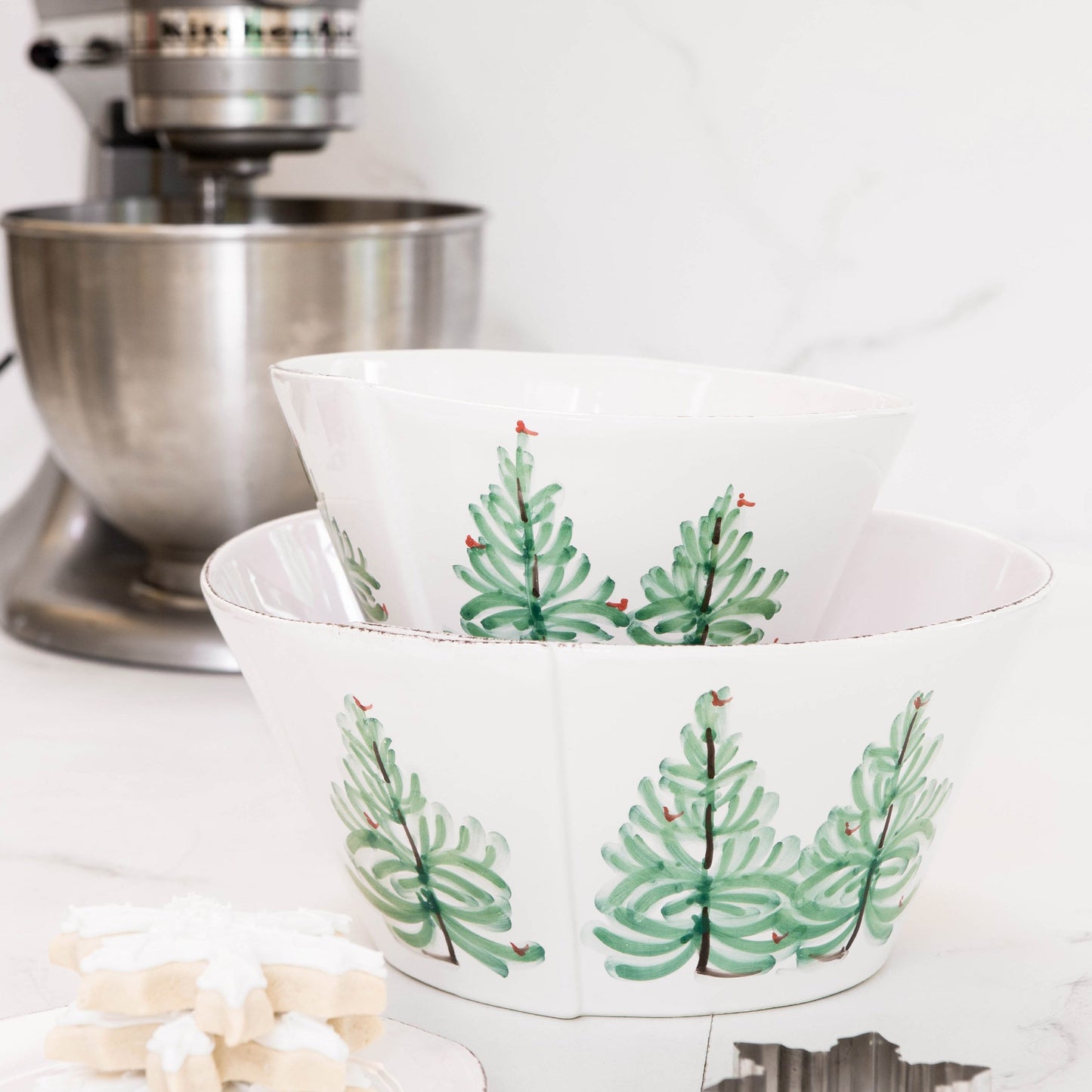 LASTRA HOLIDAY 2-PIECE SERVING BOWLS SET