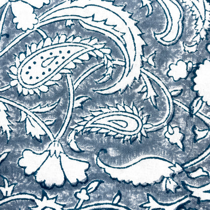 BLUE PAISLEY TABLECLOTH