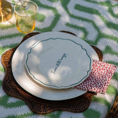 WOVEN SCALLOPED PLACEMAT