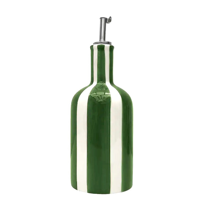 GREEN STRIPE OIL BOTTLE