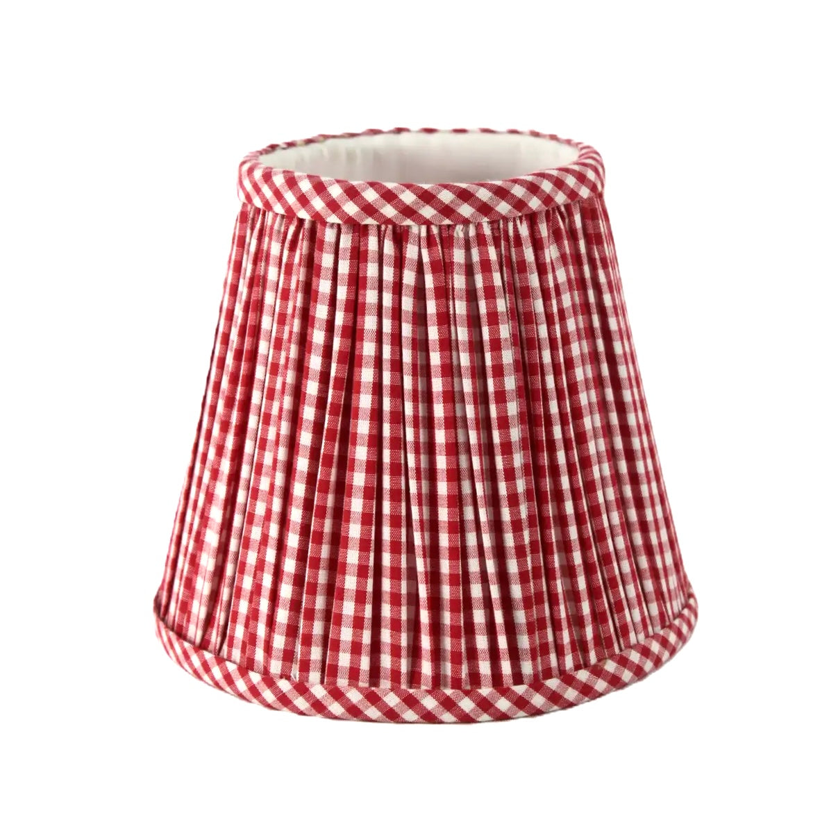 GINGHAM LAMPSHADE, RED