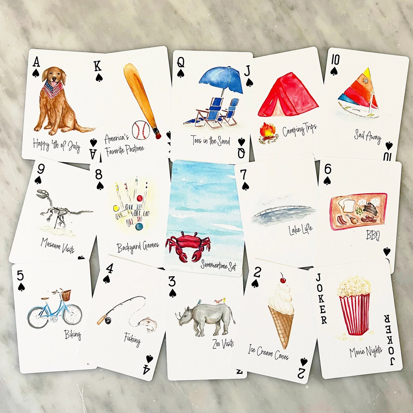 SUMMERTIME SET PLAYING CARDS