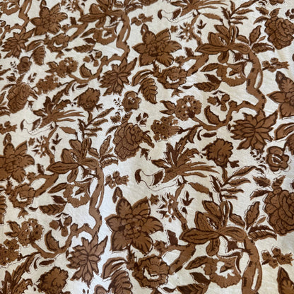 BROWN TOILE TABLECLOTH