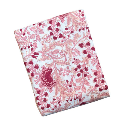 PINK FLORAL TABLECLOTH