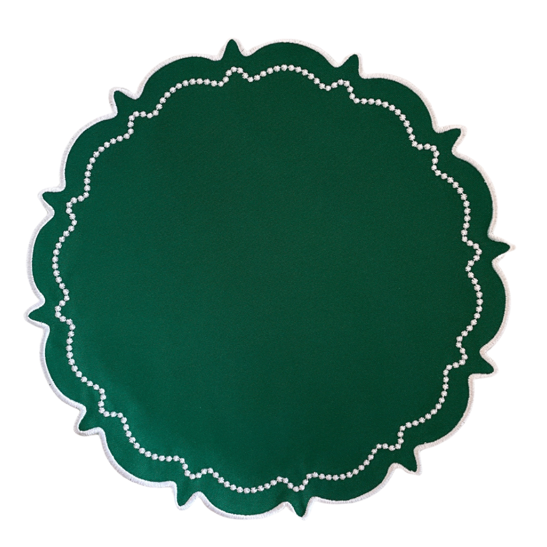 MIMI PLACEMATS, MASTERS GREEN (SET OF 4)