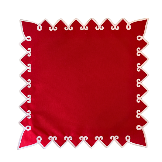 ANGELINA NAPKINS, RED & WHITE (SET OF 4)