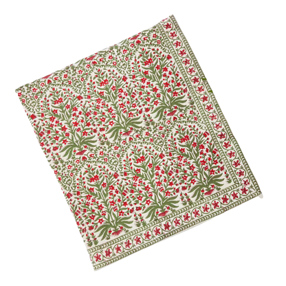 CHRISTMAS FLORAL TABLECLOTH